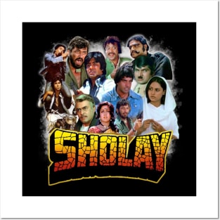 Sholay - Iconic Bollywood movie Posters and Art